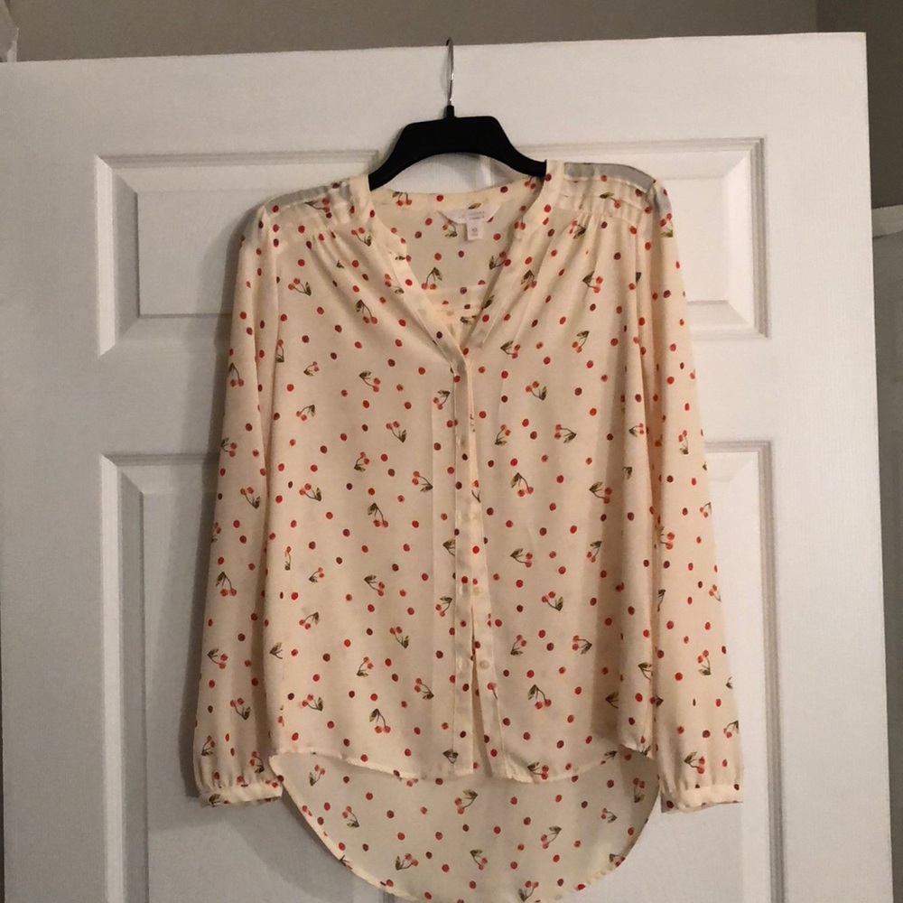 Lauren Conrad cherry blouse